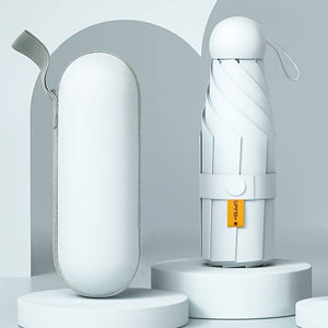 Portable & Lightweight Pocket-Sized Blocking Umbrella - Compact Manual Open/Close, 6-Rib Durable Nylon & Iron Frame, Ergonomic Handle for Daily Use, Travel, Outdoor Activities, Travel Umbrella, Minimalist Design, Sturdy Const