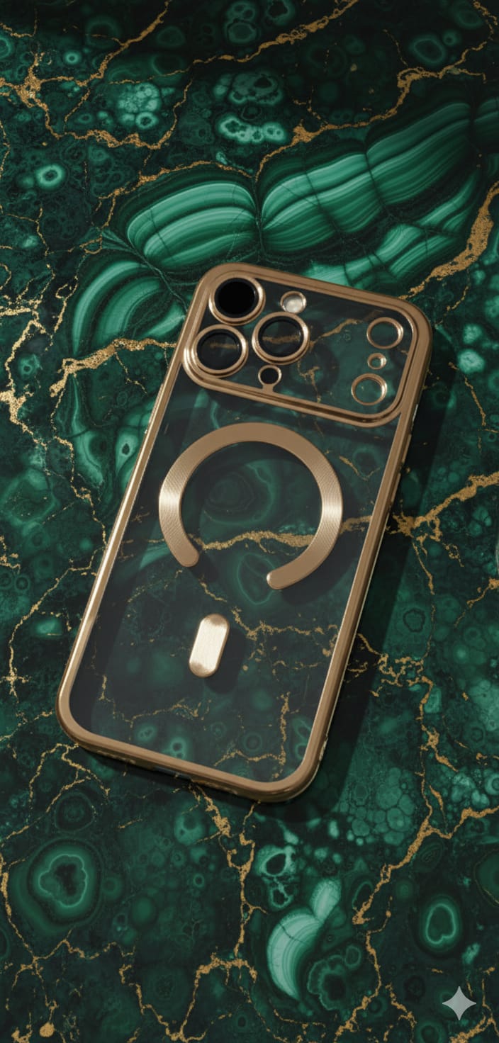 Custodia MagSafe trasparente di lusso per iPhone 17 Pro Max - Custodia protettiva sottile e antiurto,