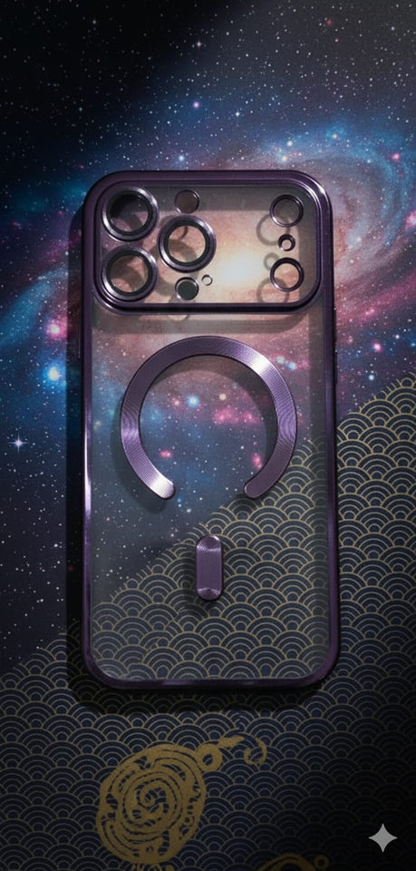 Custodia MagSafe trasparente di lusso per iPhone 17 Pro Max - Custodia protettiva sottile e antiurto,