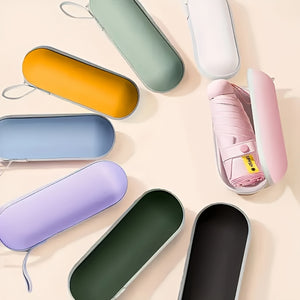 ombrello a capsula a sei stecche, ombrello tascabile