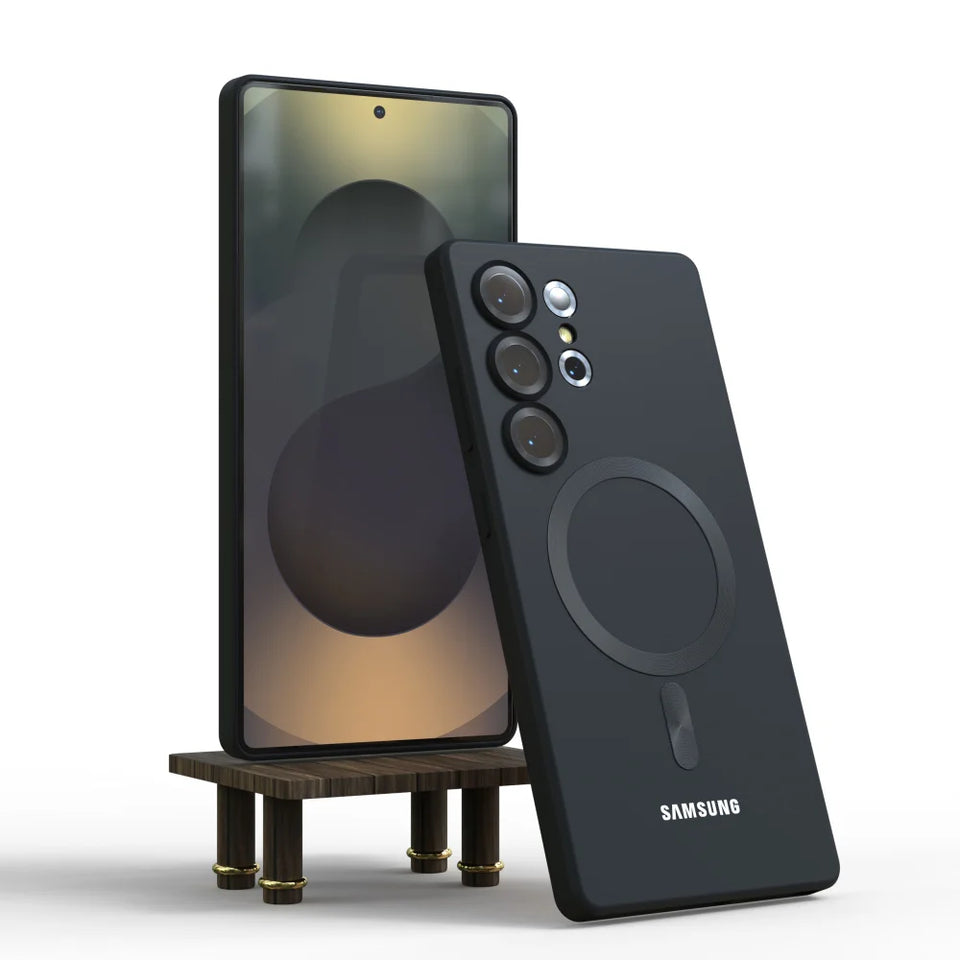 Per Samsung Galaxy S25 S24 S23 S22 S21 Note10 Plus S20 FE Note20 Ultra 5G Custodia magnetica antiurto protettiva posteriore Funda