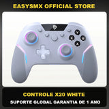 EasySMX X20 Wireless Gamepad Enhanced Controller Compatible with PC/NS/TV/Phone/Laptop, Hall Micro Triggers Joystick RGB Effect