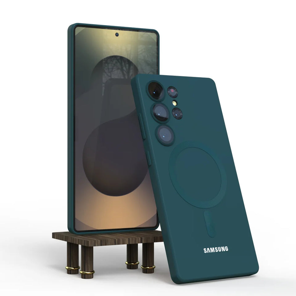 Per Samsung Galaxy S25 S24 S23 S22 S21 Note10 Plus S20 FE Note20 Ultra 5G Custodia magnetica antiurto protettiva posteriore Funda