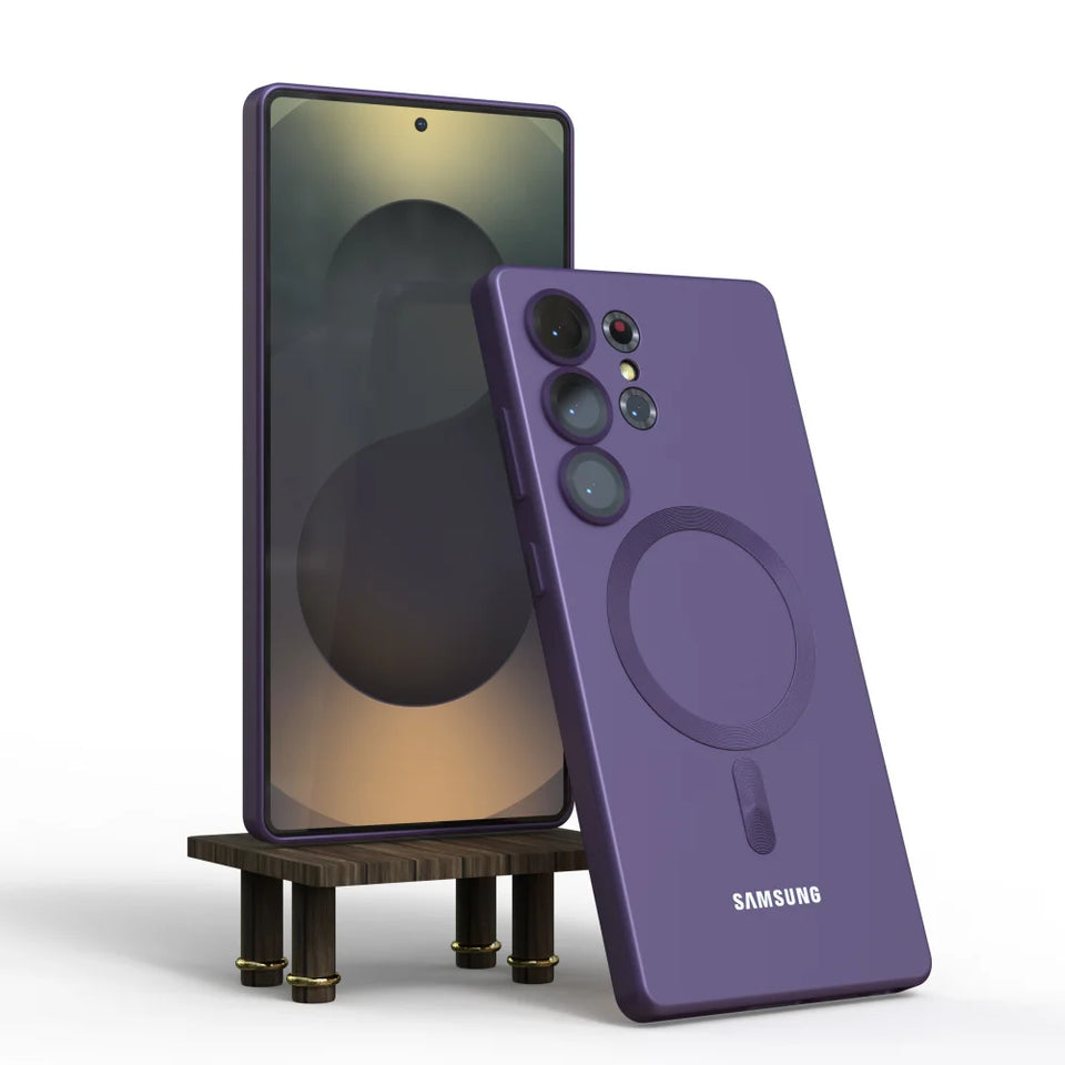 Per Samsung Galaxy S25 S24 S23 S22 S21 Note10 Plus S20 FE Note20 Ultra 5G Custodia magnetica antiurto protettiva posteriore Funda