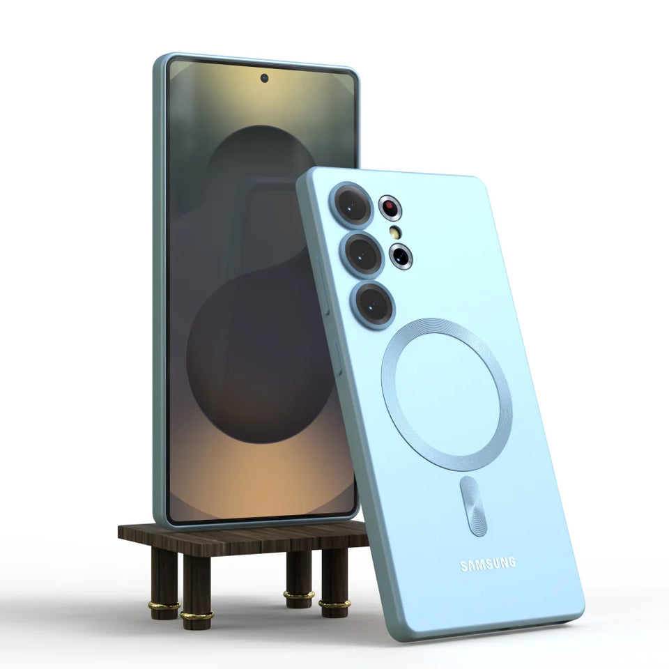 Per Samsung Galaxy S25 S24 S23 S22 S21 Note10 Plus S20 FE Note20 Ultra 5G Custodia magnetica antiurto protettiva posteriore Funda