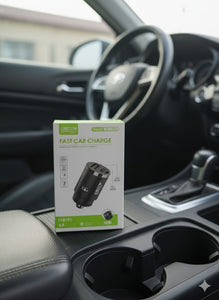 Caricabatterie rapido per auto Green Lion Dual Port QC 3.0 con potenza totale di 36 W (18 W per porta USB-A)