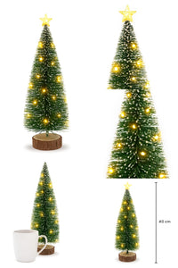 Albero di Natale – Decorazione da tavolo con base in legno