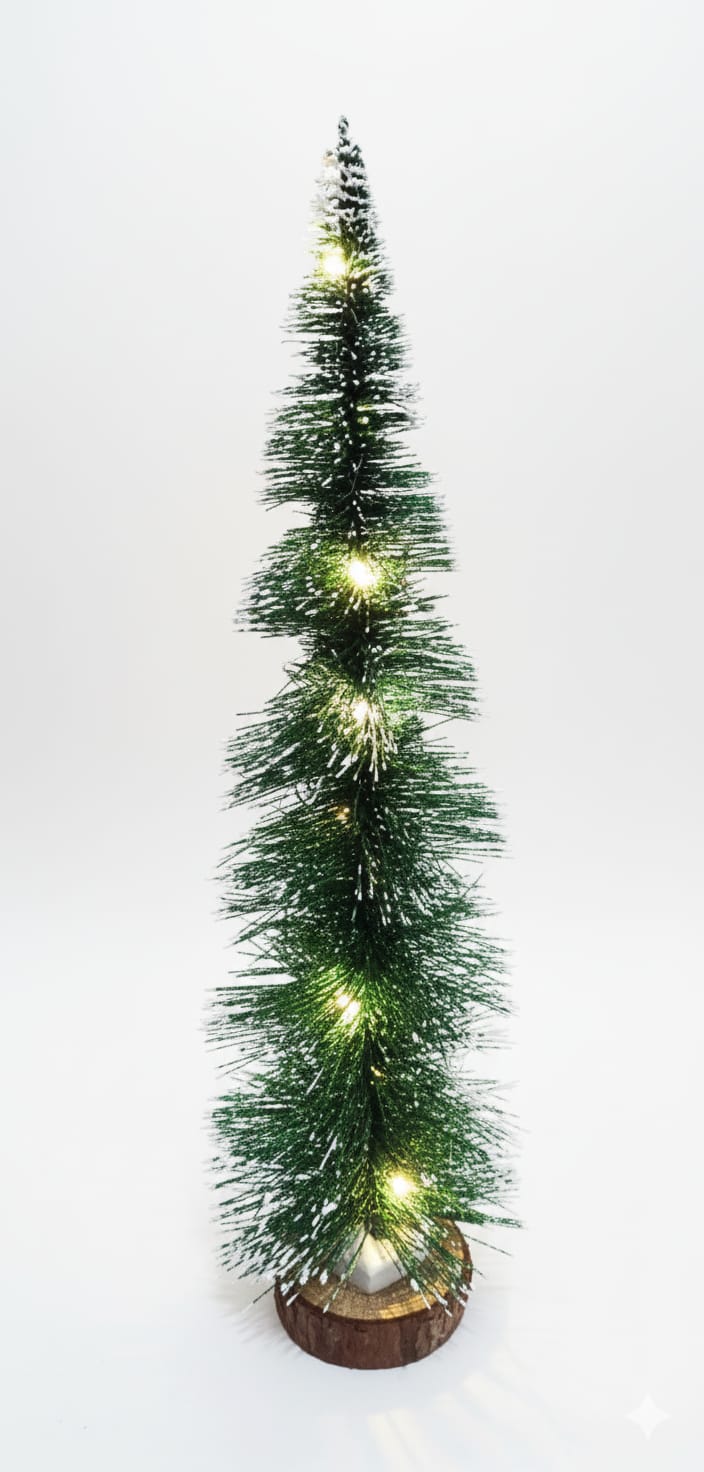 Albero di Natale – Decorazione da tavolo con base in legno