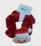 Elastico per capelli in velluto natalizio,