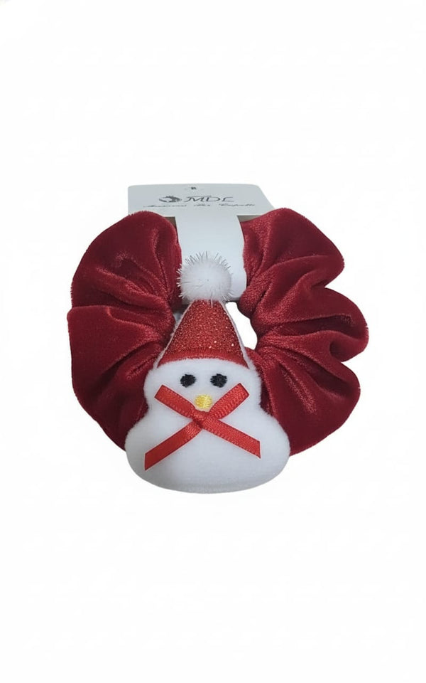 Elastico per capelli in velluto natalizio,