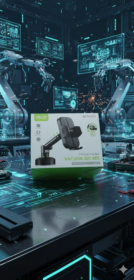 Supporto universale per telefono da auto Green Lion con ventosa a 360°