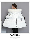 New Parka Women 2022 Winter Jacket Women Coat Hooded Outwear Female Parka Thick Waem Cotton Padded Fur collar Winter Basic Coats