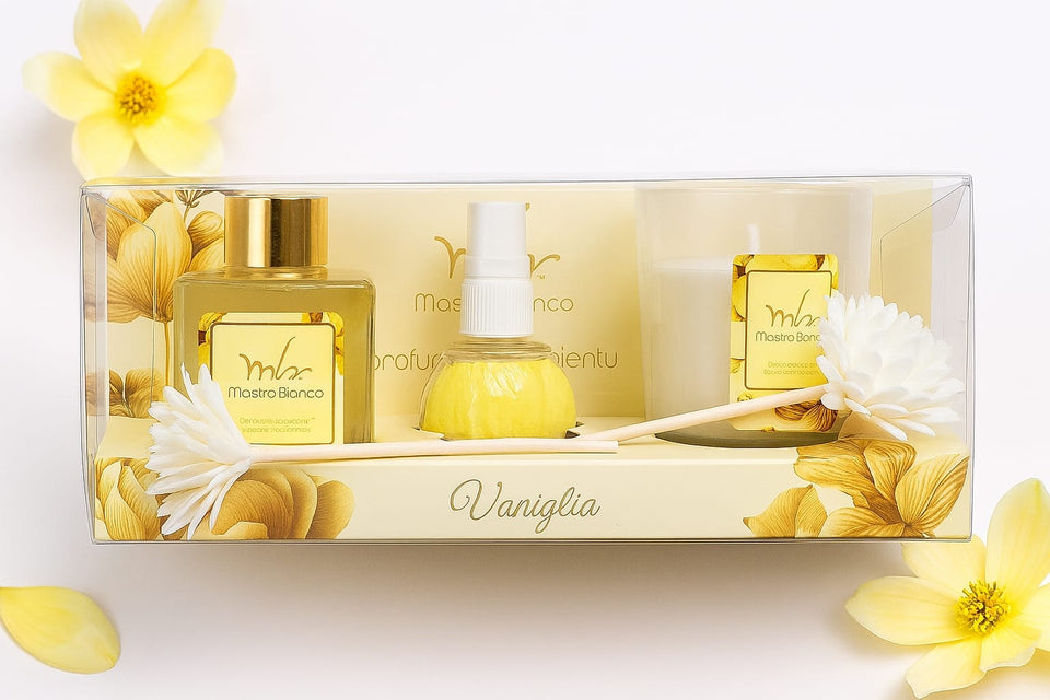 💜Cofanetto regalo profumo per la casa Mastro Bianco