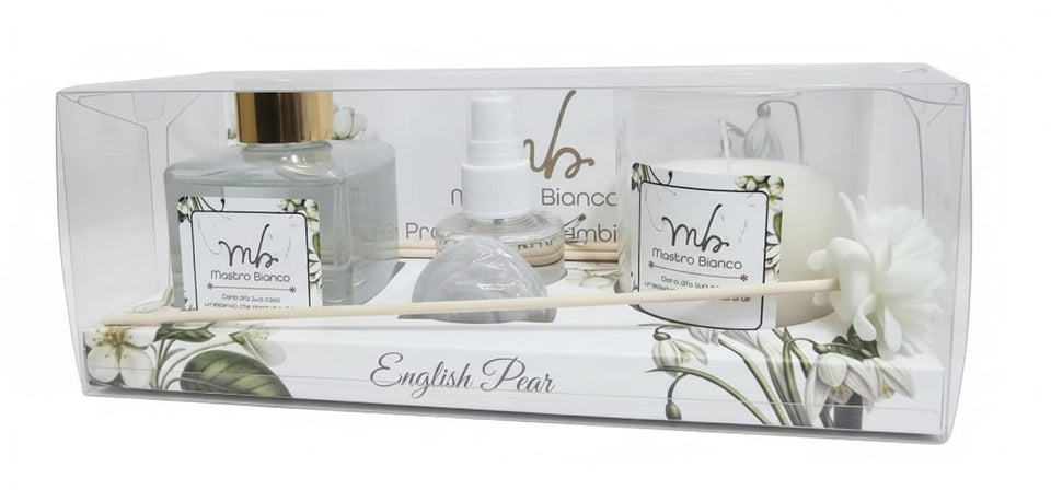 💜Cofanetto regalo profumo per la casa Mastro Bianco