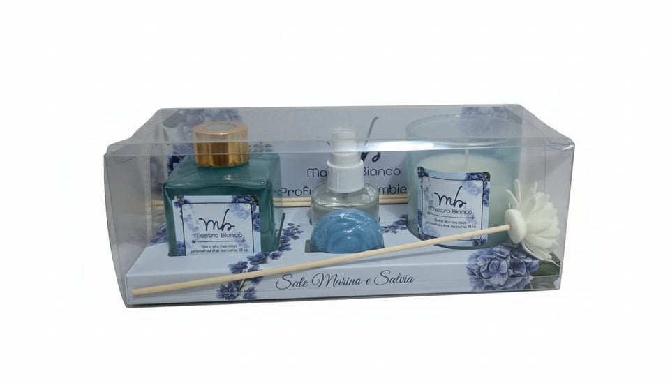 💜Cofanetto regalo profumo per la casa Mastro Bianco
