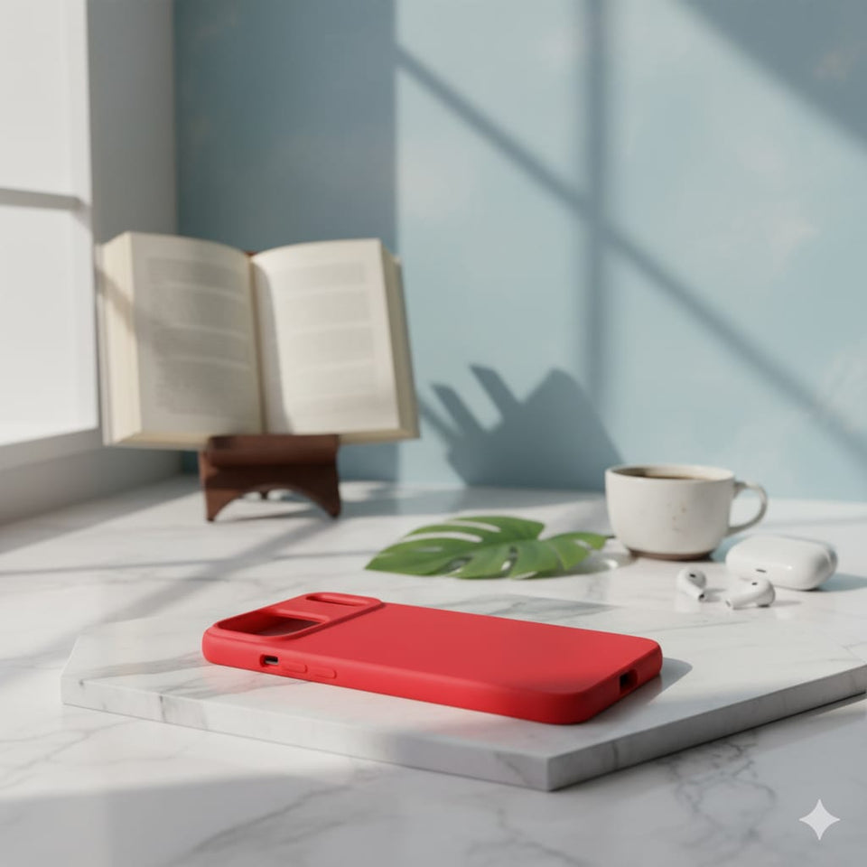 Custodia in silicone vibrante per telefono con protezione completa dell'obiettivo della fotocamera | Antiurto e impugnatura morbida al tatto