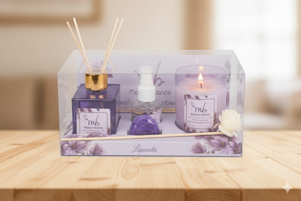 💜Cofanetto regalo profumo per la casa Mastro Bianco