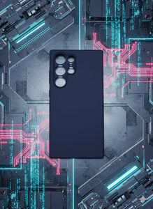 Custodia Premium per Samsung Galaxy S24 ULTRA Cover Protettiva, Blu Navy, Design Elegante con Multi-Camera