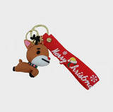 Portachiavi regalo di Natale di alta qualità - Cinturino da polso rosso festivo