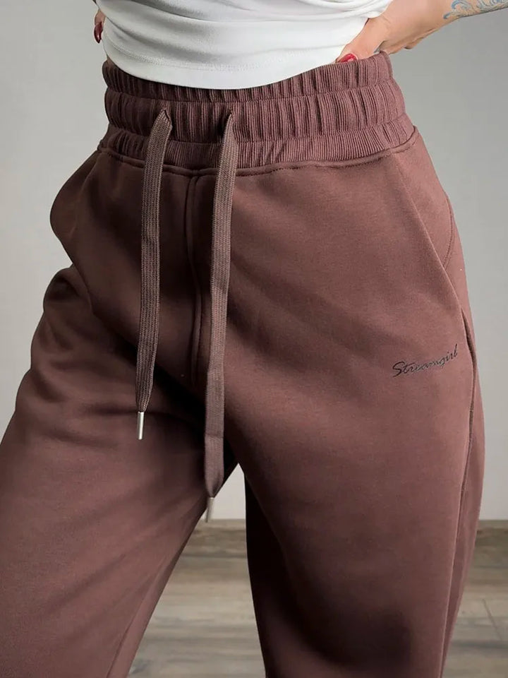 Tute da donna, tuta invernale in pile marrone, calda felpa con cappuccio e cerniera, set di pantaloni da tuta da donna, set di pantaloni in velluto da 2 pezzi