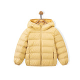 Fall and Winter Children's Light Paragraph down Jacket Children's Jacket New Boys and Girls Big Boy Hooded White Duck down Jacke