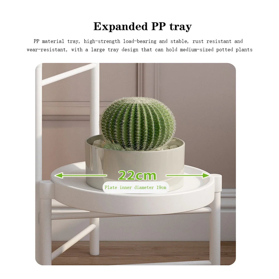 Supporto per piante in metallo, supporto per fiori, scaffale per vasi da fiori, balcone, interno, scaffale multistrato, portaoggetti per piante grasse, portafiori, portavasi