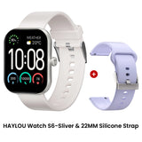 HAYLOU Watch S6 Smartwatch con display HD da 2,01", Bluetooth, chiamate vocali, IP68, impermeabile, monitoraggio del fitness