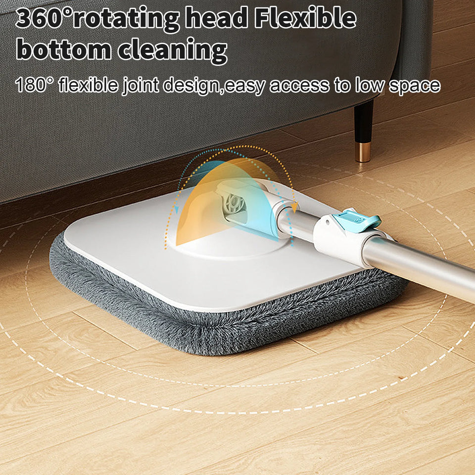 Spin Mop Bucket 3 Microfiber Refills Household Cleaning Automatic Spin Mop Hand-Free Automatic Dehydration Mop for Home Cleaning