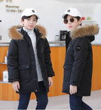 5 6 8 10 12 Years Teenagers Boys Jacket Autumn Winter Thicken Warm Kids Jacket Fashion Zipper Hooded Boys Coat New Kids Clothes