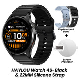 HAYLOU Watch 4S GPS Smartwatch Display AMOLED HD da 1,43", 5 Posizionamento GPS satellitare, 120+ Modalità di allenamento, Sport Fitness Smart Watch