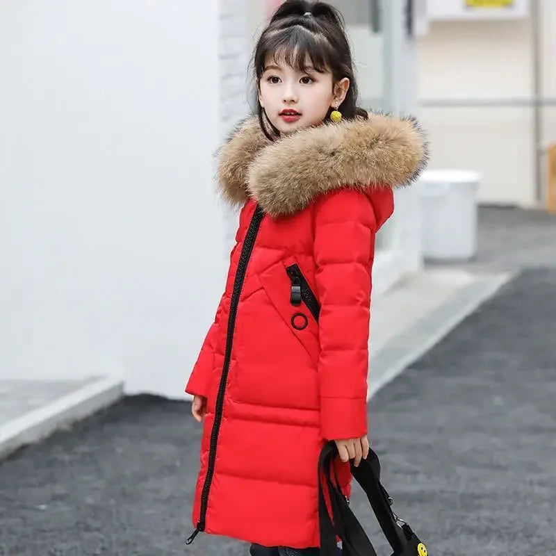 Girls Cotton Jacket Thickened Down Cotton Outerwear Children's Winter Coat Teen Clothes Girls 5 7 9 10 11 12 Years Parka Clothes