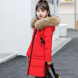 Girls Cotton Jacket Thickened Down Cotton Outerwear Children's Winter Coat Teen Clothes Girls 5 7 9 10 11 12 Years Parka Clothes