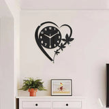 Heart Flower shaped frameless design Acrylic silent Art clock  living room bedroom Office Decoration Mother's Day Easter gift