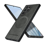 Custodia di lusso per Samsung Galaxy S24 S23 S22 Ultra Custodia in pelle e silicone per Samsung Galaxy S20 Plus S21 FE Custodia per telefono S25