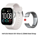 HAYLOU Watch S6 Smartwatch con display HD da 2,01", Bluetooth, chiamate vocali, IP68, impermeabile, monitoraggio del fitness