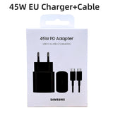 Caricabatterie originale Samsung 45W Super Fast Charge CERTIFICATO UE per Galaxy Z Fold 5 4 3 Flip 5 4 3 S23 S24 Ultra S20 S22 S21