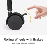 Supporto per piante con 4 ripiani e 6 vasi, scaffale con 4 ruote, mobile libero, scaffale per balcone