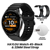 HAYLOU Watch 4S GPS Smartwatch Display AMOLED HD da 1,43", 5 Posizionamento GPS satellitare, 120+ Modalità di allenamento, Sport Fitness Smart Watch