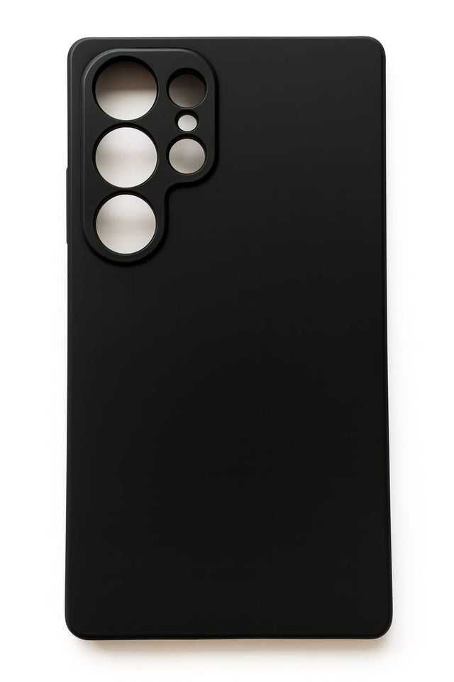 Custodia antiurto nera opaca per Samsung Galaxy S25 Ultra – Vestibilità sottile, protezione della fotocamera, copertura antigraffio