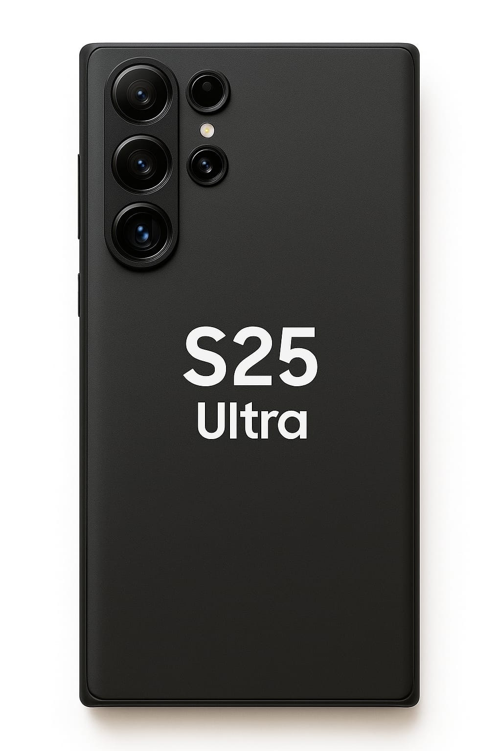 Custodia antiurto nera opaca per Samsung Galaxy S25 Ultra – Vestibilità sottile, protezione della fotocamera, copertura antigraffio