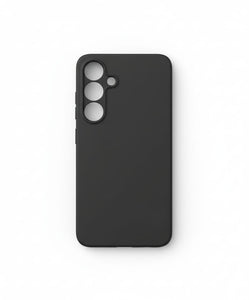 Custodia antiurto nera opaca per Samsung Galaxy S25 Slim Fit, protezione della fotocamera, copertura antigraffio