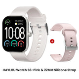 HAYLOU Watch S6 Smartwatch con display HD da 2,01", Bluetooth, chiamate vocali, IP68, impermeabile, monitoraggio del fitness