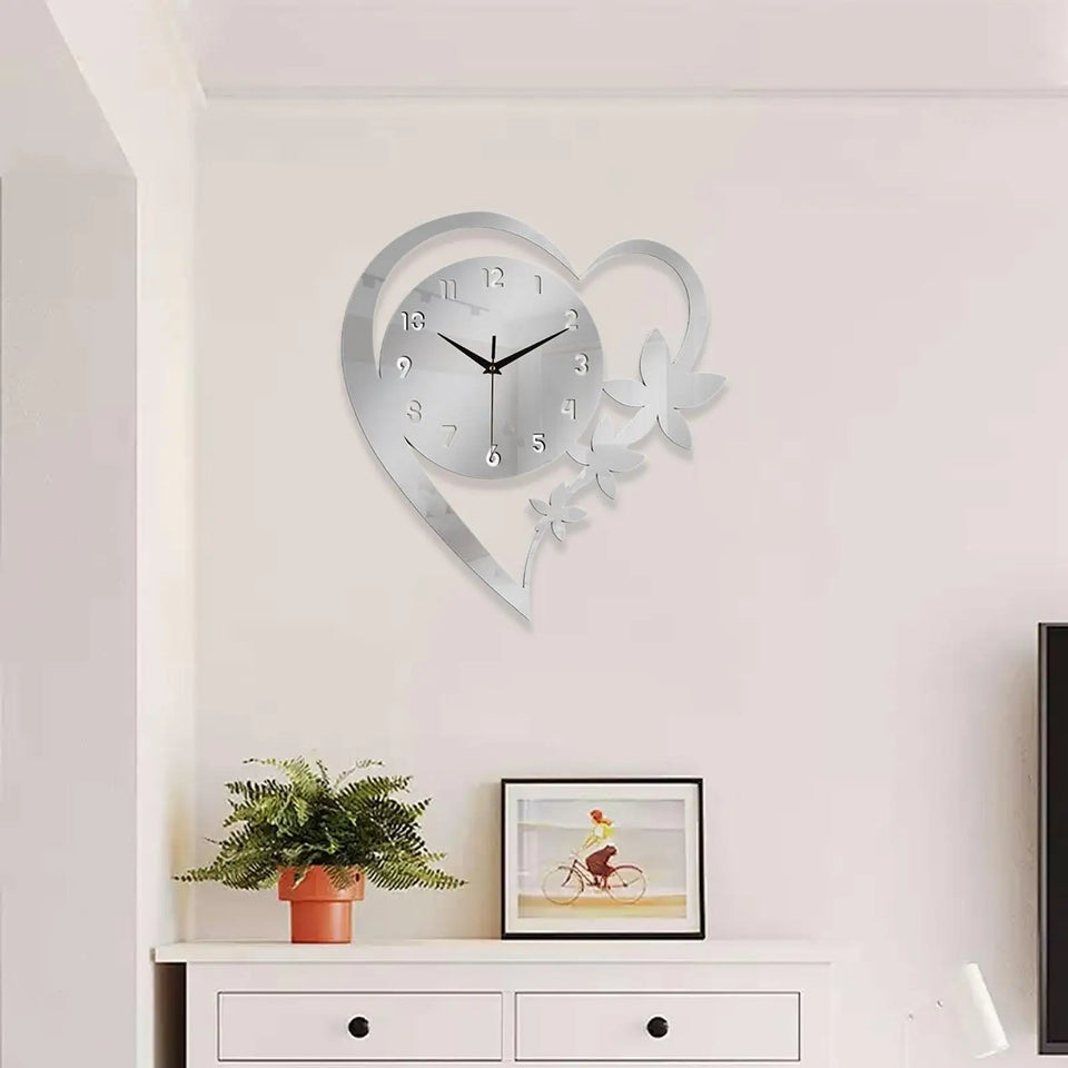 Acrylic Wall Clock Versatile Gift Art Clock for Dining Room Studio Kitchen