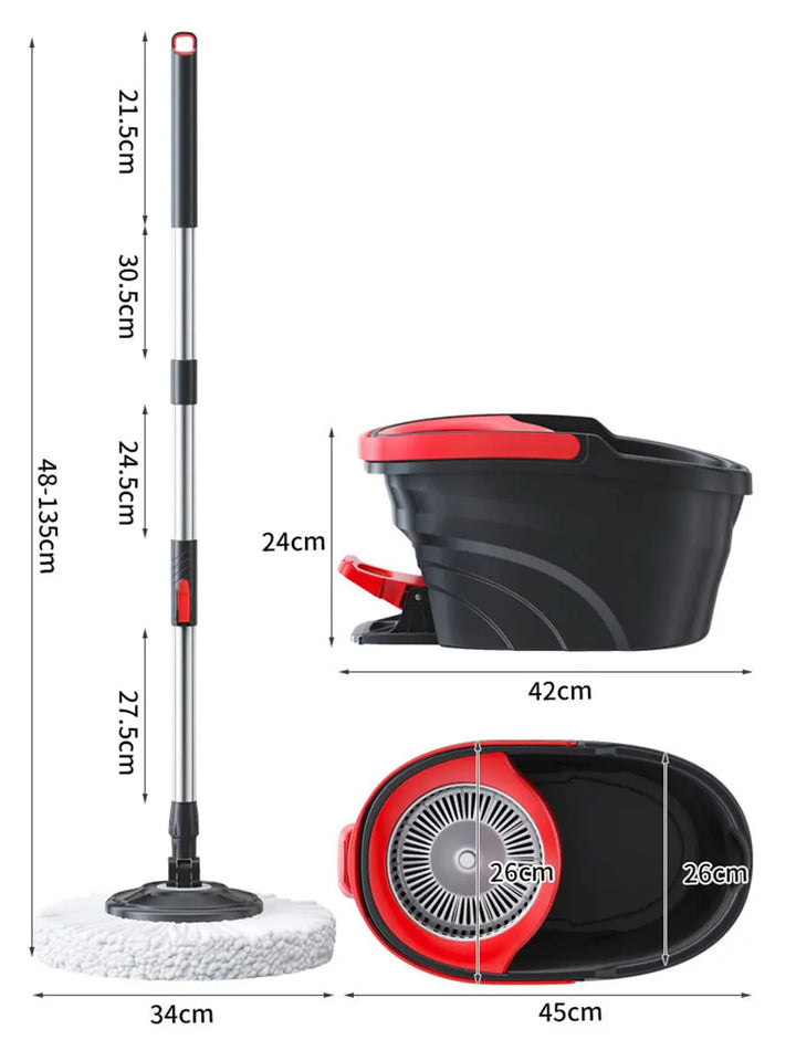 Complete Mop Set for Removing Cubes, Rotating Twist Design with an Easy-Start Removal System
