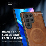 Custodia di lusso per Samsung Galaxy S24 S23 S22 Ultra Custodia in pelle e silicone per Samsung Galaxy S20 Plus S21 FE Custodia per telefono S25