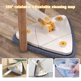 NEW Extended Triangle Mop 360 Twist Squeeze Wringing XType Window Glass Toilet Bathrrom Floor Wall Window Cleaning Mop