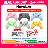Gamesir Nova Lite Gamepads PC for Nintendo Switch 2 Controller Switch Steam Android iOS iPhone Controle Hall Effect Joystick