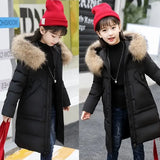 Girls Cotton Jacket Thickened Down Cotton Outerwear Children's Winter Coat Teen Clothes Girls 5 7 9 10 11 12 Years Parka Clothes