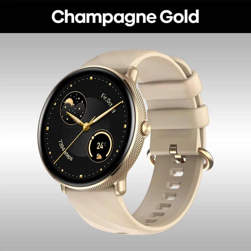 Zeblaze GTR 3 Pro Smartwatch con chiamata vocale, display AMOLED da 1,43", telaio in acciaio inossidabile 316L, smartwatch per il monitoraggio del fitness