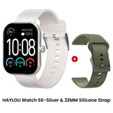 HAYLOU Watch S6 Smartwatch con display HD da 2,01", Bluetooth, chiamate vocali, IP68, impermeabile, monitoraggio del fitness